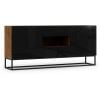 Eltap Avorio Sideboard, 40x180x80cm, Black (SF-AVO-B-KOM180)