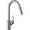 Смеситель для кухонной раковины Hansgrohe Focus M41 31815000 с выдвижным изливом, хромированный