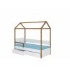 Adrk Otello Children's Bed 190x87x172cm, Without Mattress, Oak/White (CH-Ote-OAK+W-190-E1254)