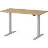 Martin Electric Height Adjustable Desk 120x60cm Grey/Oak (28-0691-19)