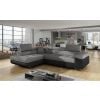 Eltap Anton Pull-Out Corner Sofa 202x275x90cm Left Corner Grey/Black (An_20)