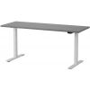 Martin Electric Height Adjustable Desk 160x60cm White/Graphite Grey (28-0701-12)