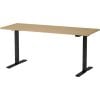 Martin Electric Height Adjustable Desk 160x60cm Black/Walnut (28-0709-19)