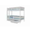 Adrk Etiona Children's Bed 208x103x156cm, Without Mattress, White/Grey (CH-Eti-W+G-208-E1137)
