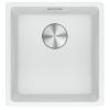 Franke Maris MRG 110-37 Fragranite Built-in Kitchen Sink, White (Manual 3½” Waste) (125.0683.137)