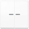 Jung AS 591-5 KO5 WW Surface-Mounted Double Socket Outlet, White