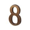 Sparta Adhesive House Number 8, 50x30mm, Antique Bronze (919.001.AB.808)
