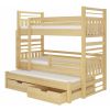 Dark Hippo Children's Bed 190x87x175cm, Without Mattress, Pine Wood (CH-Hip-PineN-190-E1899)