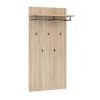 Black Red White Wall-Mounted Clothes Rack Fever 29x80x154cm, Oak (M247-PAN/15/8-DSO)