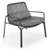 Halmar Melby Leisure Lounge Chair Black/Grey