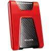 Adata HD650 External Hard Drive, 2TB, Red/Black (AHD650-2TU31-CRD)