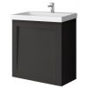 Riva SA 50F Sink Cabinet without Sink, Matte Black (SA 50F Deep Anthracite Matte)