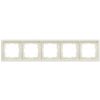 Siemens Delta Style Flush-mounted Frame 5-gang, White (5TG1325)