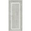 Astrid Laminated Door Set - Frame, Box, Lock, 2 Hinges, Light Concrete PVC, 2040x650mm