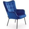 Кресло для отдыха Halmar Castel, синее