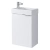 Riva SA 40A-5 bathroom sink with cabinet, White (SA 40A-5 White)