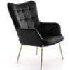 Halmar Castel 2 Relaxing Chair Black
