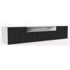 TV Galds Adrk Noemi, 41x200x50cm, Balts/Melns (RTV-NOE-WB)
