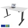 Linergo Brando Height Adjustable Desk 120x70x2.5cm Black/White (80-1270-MB)