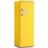 Snaige Retro FR26SM-PRDH0E Fridge with Freezer Yellow