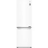 Холодильник LG с морозильной камерой GBB61SWJMN белого цвета