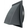 Europlast ND15FVA Ventilation Grille with Backdraft Damper, 190x190mm, Black