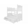 Детская кроватка Adrk Leticia 188x81x160 см с матрасом, белая (CH-Let-W-D115)