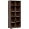 Black Red White Nepo Plus Shelf, 77x38.5x182cm, Oak (S435-REG/19/8-DMON)