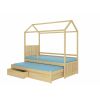Adrk Jonaszek Children's Bed 208x97x186cm, Without Mattress, Pine Wood (CH-Jon-PINEN-208-E1208)