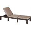 Keter Daytona Deluxe Sun Lounger 195x65x25.5cm, Brown (17211632)