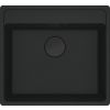 Franke Maris MRG 210/110-52 A Fragranite Built-in Kitchen Sink Black Matte (With black waste) (135.0683.048)