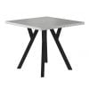 Signal Merlin Extendable Table 90x90cm, Grey/Black (MERLINBTC90)