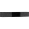 TV Galds Eltap Lanzzi, 25x120x20cm, Melns (SF-LAN-B-POL120)