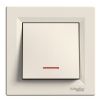 Schneider Electric Asfora Touch Switch with Frame and Indicator Light, Beige (EPH1500323)