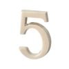 Sparta Adhesive House Number 5 for Doors, 50x30mm, Matte Nickel (919.002.06.505)