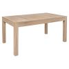 Black Red White Filo 2 Extendable Table 160x90cm, Brown