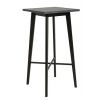 Black Red White Barker Bar Chair 60x60x116cm, Grey/Black