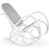 Šūpuļkrēsls Halmar Max Bis Plus, 90x52x95cm, Balts/Pelēks (V-CH-MAX_BIS_PLUS-FOT_BUJANY-BIAŁY)