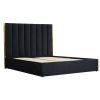 Halmar Palazzo Folding Bed 160x200cm, Without Mattress, Black/Gold