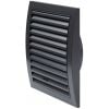Europlast ND12RA Adjustable Ventilation Grille, 190x190mm, Black