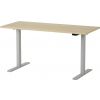 Martin Electric Height Adjustable Desk 140x60cm Grey/Maple (28-0692-01)