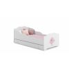 Балетная детская кровать Adrk Ximena 164x88x63 см с матрасом, белая (CH-Xim-Bal-160-n-E484)