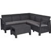 Keter Garden Furniture Set Bahamas Relax Table + Sofa, Grey (17205478)