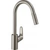 Hansgrohe Focus M41 31815800 Kitchen Faucet with Pull-Out Spray Chrome / Matt