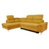 Home4You Roselani Corner Sofa, 267x105 / 200xH84cm Yellow (14068)