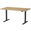 Martin Electric Height Adjustable Desk 140x80cm Black/Walnut (28-0712-19)