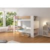 Adrk Garet Children's Bed 210x94x160cm, Without Mattress, White/Brown (CH-Gar-W+ART-210-E1152)
