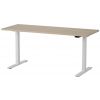 Martin Electric Height Adjustable Desk 160x60cm White/Oak (28-0701-71)