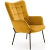 Кресло для отдыха Halmar Castel, желтый