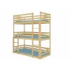 Adrk Tedro Children's Bed 208x97x209cm, Without Mattress, Pine (CH-Ted-PINE-208-E1732)